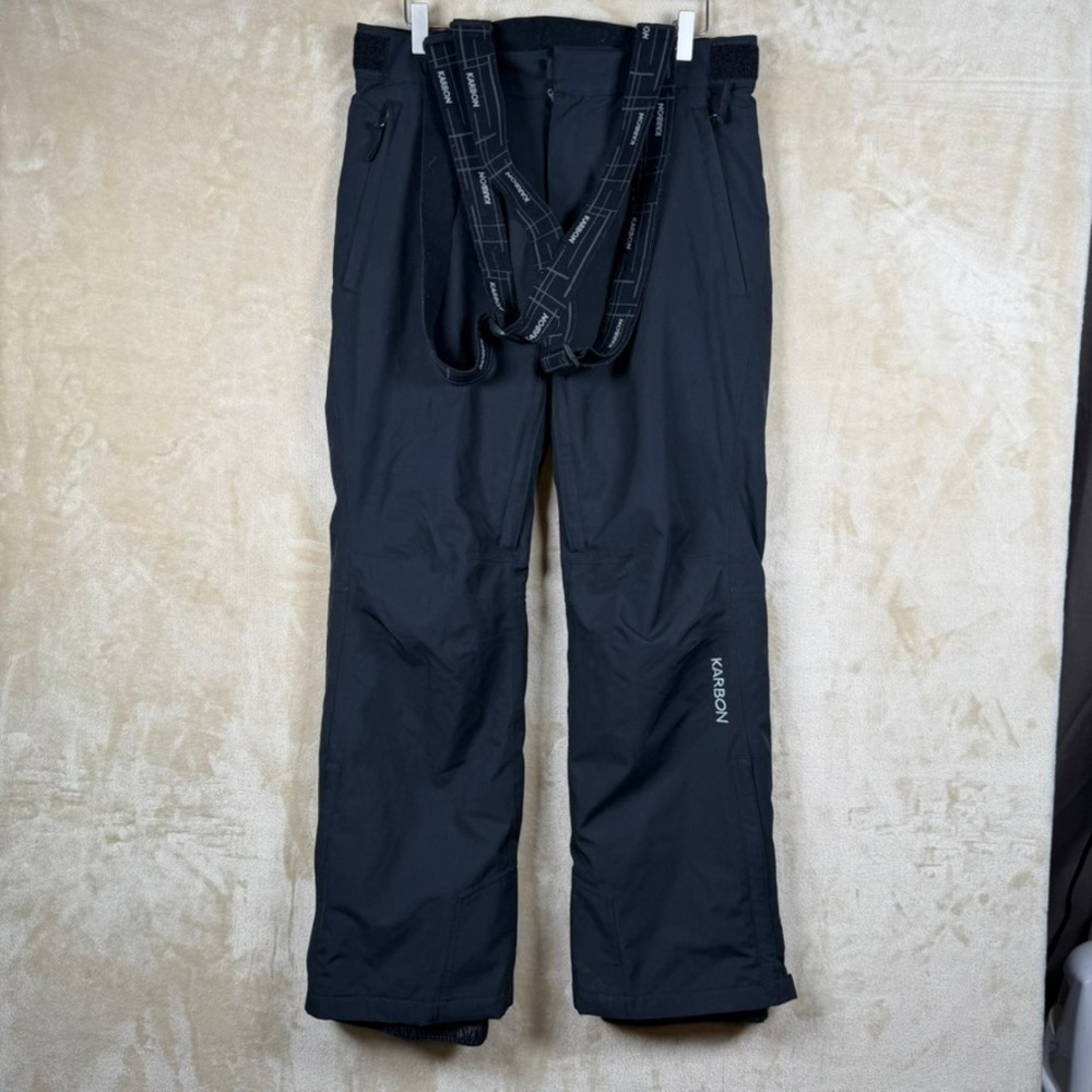 Karbon Womens Small Black Ski Pants with Removable‎ Suspenders Snowboard